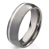 Herrenring Titanring HT001 mit Gravur